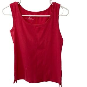 Talbots Red, Blue Sleeveless Tank Tops, Size XS, Pre-Owned, Cotton Blend (2)